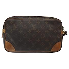 Louis Vuitton-LOUIS VUITTON Monogram Marly Dragonne GM Sac Clutch M51825 LV Auth BA1753-Monogramme