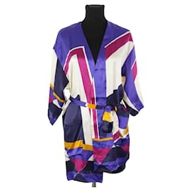 Eres-Silk kimono-Purple