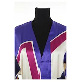 Eres-Silk kimono-Purple