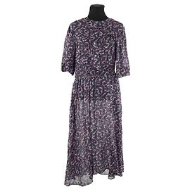 Isabel Marant Etoile Vestido de algodón multicolor Multicolor