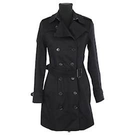 Burberry-Cotton trench coat-Black
