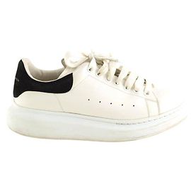Alexander Mcqueen Baskets en cuir blanches Blanc