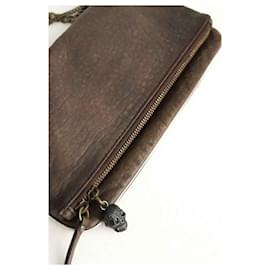 Zadig & Voltaire-Pochette en cuir-Marron