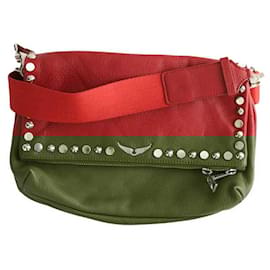 Zadig & Voltaire-Sac à bandoulière en cuir-Rouge