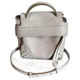Tod's Wave Handbag Eggshell Leather Eggshell