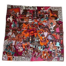 Quadrato Hermès 90 Zabavushka Multicolore