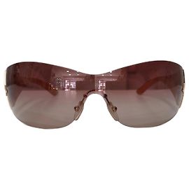 Prada Mask Shield Sunglasses Beige Beige