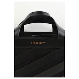 Off White-Sac à bandoulière en cuir-Noir