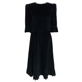 Das schwarze Cordkleid von The Vampire's Wife Schwarz