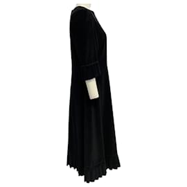 The Vampire's Wife-The Vampire's Wife Black Corduroy Dress-Black
