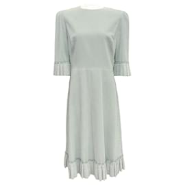 The Vampire's Wife-The Vampire's Wife Light Blue Corduroy Dress-Blue