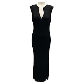Proenza Schouler-Proenza Schouler Black Silk Viscose Tatum Knit Dress-Black