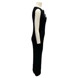 Proenza Schouler-Proenza Schouler Black Silk Viscose Tatum Knit Dress-Black