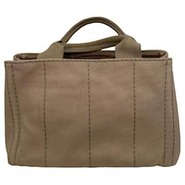 Prada-Prada Canapa Tote-Camel