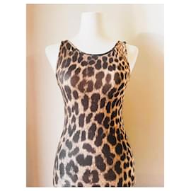 Roberto Cavalli-Fabulous midi dress CAVALLI iconic animal print-Multiple colors