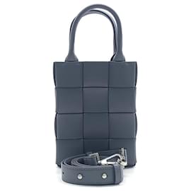 Bottega Veneta-Bottega Veneta Mini Cassette Tote et Sac à Bandoulière-Gris