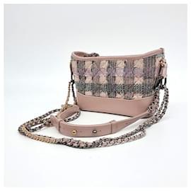 Chanel-Sac hobo Gabrielle en tweed Chanel petit-Rose