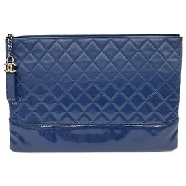 Chanel Gabrielle Clutch Groß A84288 Blau