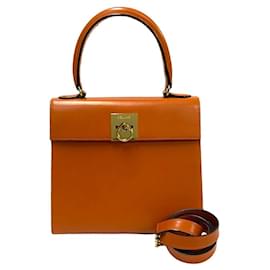 Céline-Sac 2 en 1 en cuir de veau Celine-Orange