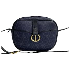 Christian Dior-Sac à bandoulière en cuir PVC Honeycomb Christian Dior-Bleu