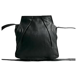 Loewe-Sac à bandoulière en cuir nappa Anagram Loewe-Noir