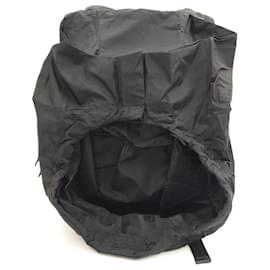 Prada-Prada Hooded Leather Backpack-Black