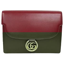 Gucci-Sac à bandoulière en cuir Gucci GG Ring-Rouge