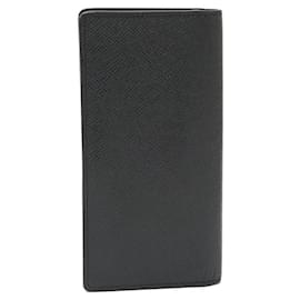 Louis Vuitton-Portefeuille en cuir Taiga Louis Vuitton-Noir