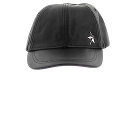 Thierry Mugler Kappe aus synthetischem Leder Schwarz