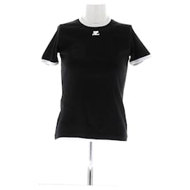 Courreges-Tee-Shirt noir-Black