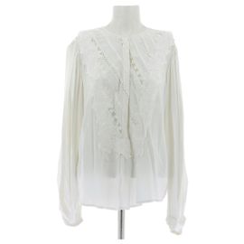 Blusa bianca Isabel Marant con ricamo floreale Bianco
