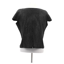 Yves Saint Laurent-Silk top-Black