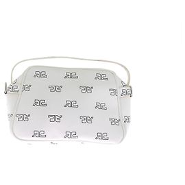 Courreges Ledertasche Weiß
