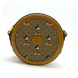 Gucci-Sac à épaule rond Gucci Disney-Marron