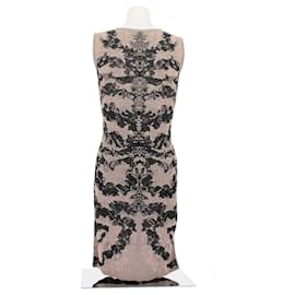 Alexander Mcqueen-Robe en dentelle-Camel