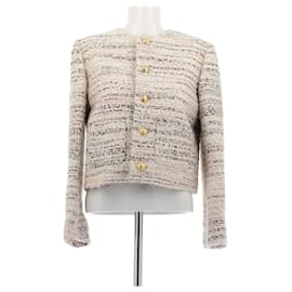 Céline Chaqueta de tweed de lana Camello