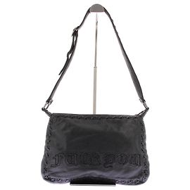 Chrome Hearts Leder Umhängetasche Schwarz