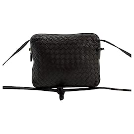 Bottega Veneta-Sac à épaule en cuir Intrecciato de Bottega Veneta-Marron