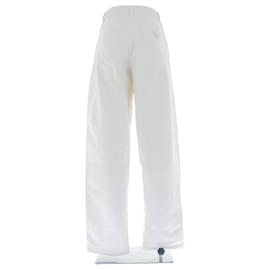 Prada-Jean blanc-White
