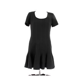 Robe Carven noire à manches courtes M Noir