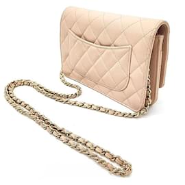 Chanel-Sac à bandoulière mini Woc en caviar Chanel-Marron