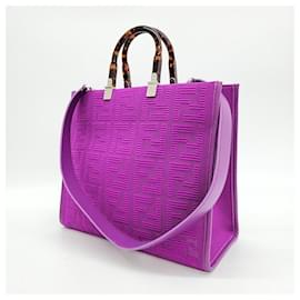 Fendi-Sac fourre-tout et sac à épaule Fendi Sunshine-Violet