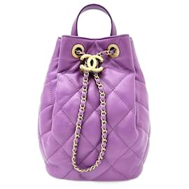 Chanel-Chanel Drawstring Backpack As3211-Purple