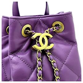 Chanel-Chanel Drawstring Backpack As3211-Purple