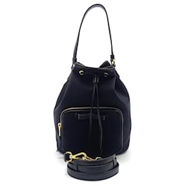 Prada-Prada Bucket Tote And Shoulder Bag Large-Black
