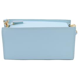 Jacquemus-Jacquemus Le Rectangle Shoulder Bag in Light Blue Leather-Blue,Light blue