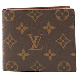 Louis Vuitton-Portefeuille en cuir Monogram Louis Vuitton-Marron