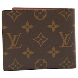 Louis Vuitton-Portefeuille en cuir Monogram Louis Vuitton-Marron