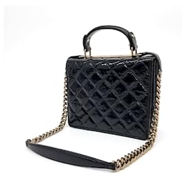Chanel-Sac tote et sac à bandoulière en chaîne Chanel-Noir