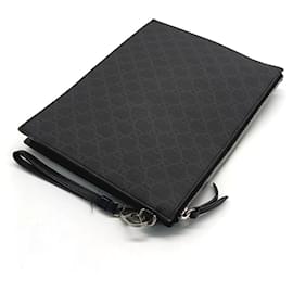 Gucci-Gucci Supreme Wolf Clutch-Grey